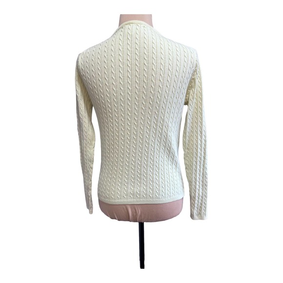 GAP Cable Knit Green Sweater, Size M - Picture 3 of 4